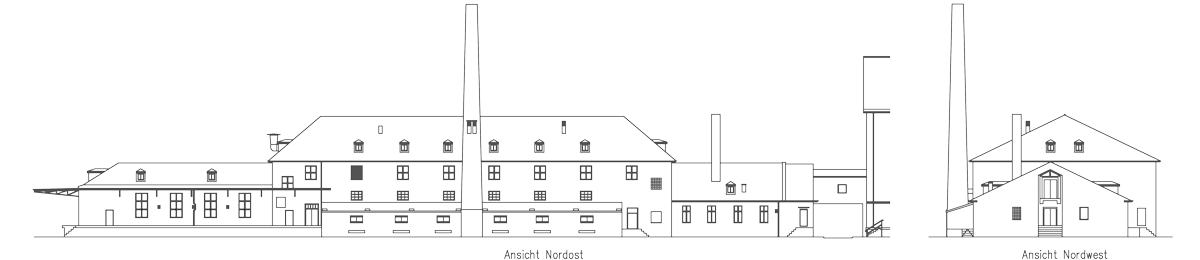 Zeichnung Brotfabrik Wünsdorf